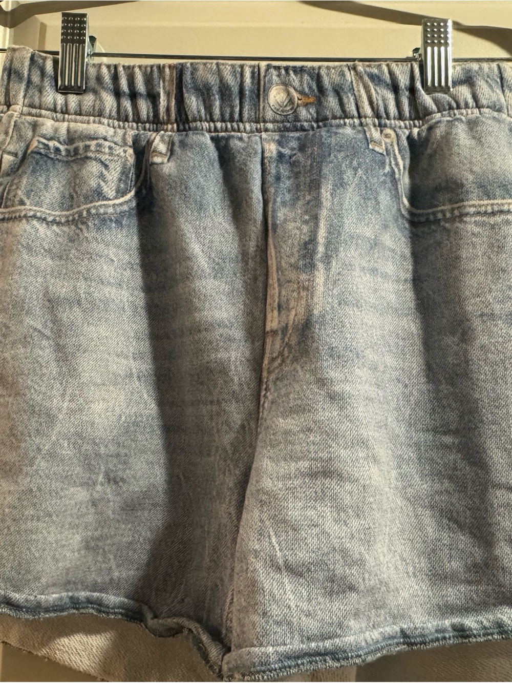 rag & bone Light Blue Washed sweatpants denim Shorts like new